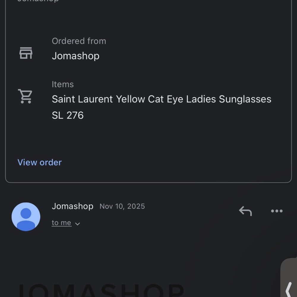 Saint Laurent Black Square Sunglasses - Picture 6 of 6